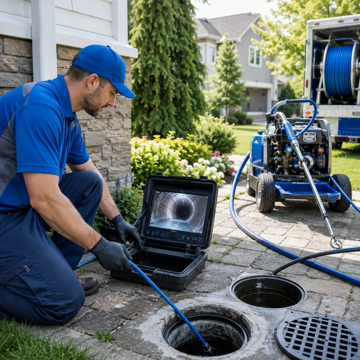 Outdoor drain cleaning professionals serving New Ross, IN